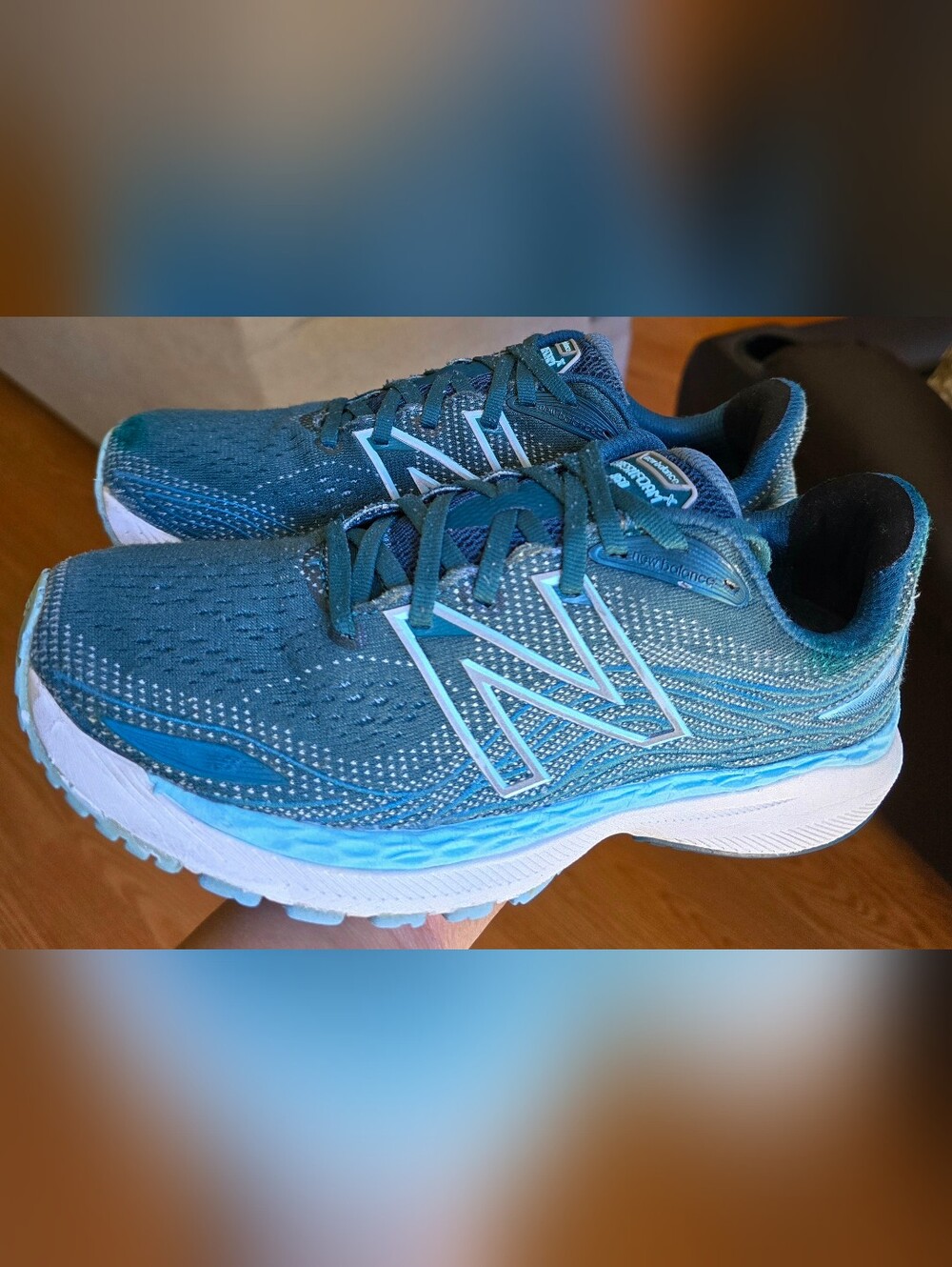 Sz 9.5 Women's NEW BALANCE FRESH FOAM X 860v12 Mountain Teal/Pale Blue Chill' Ru